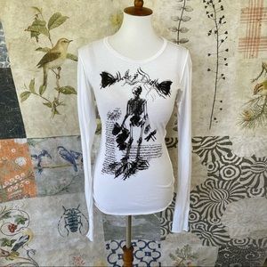 Graphic Printed LA Artist/Designer Long Sleeve Tee